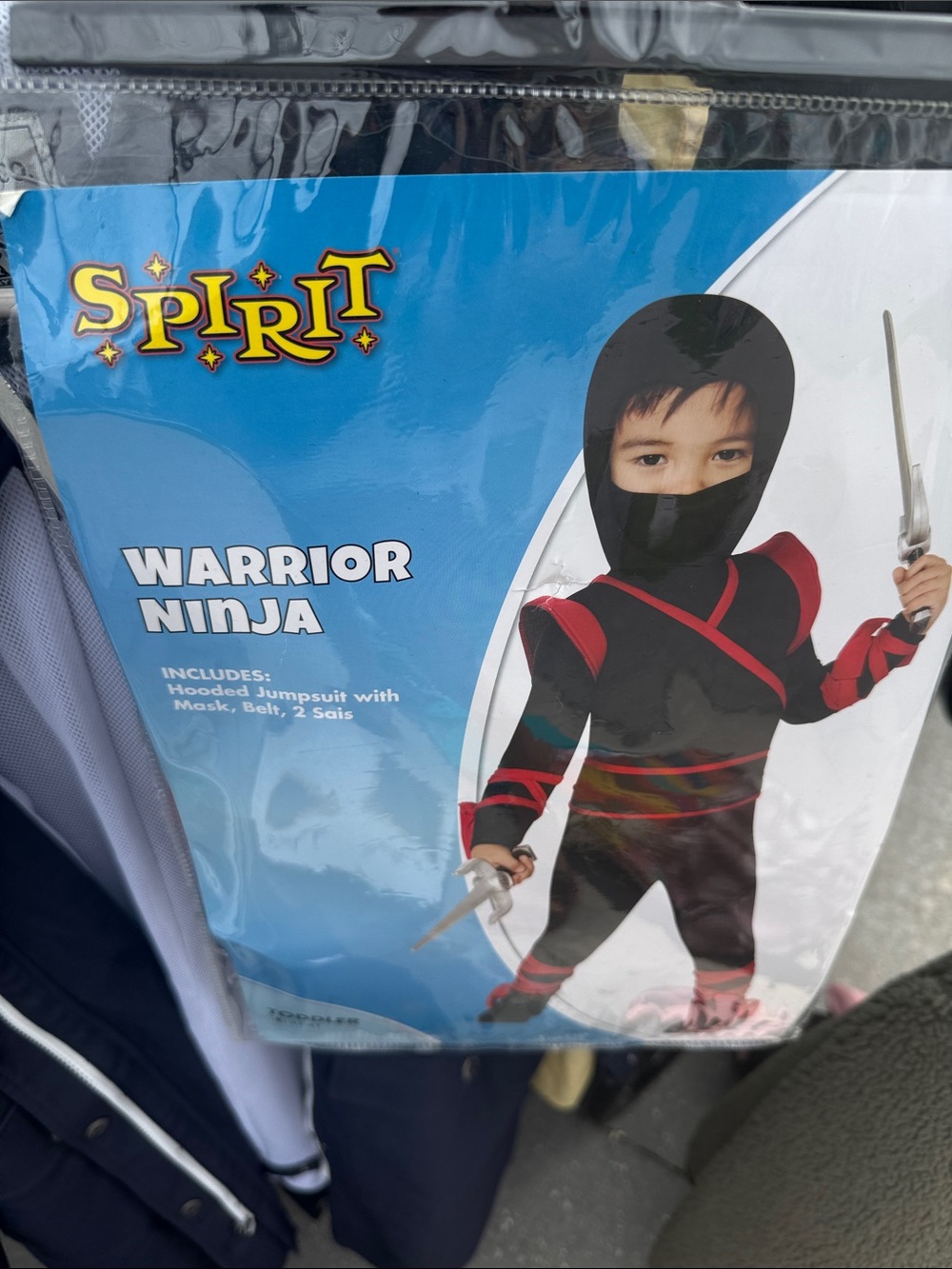 Spirit Warrior Ninja Costume - Black & Red